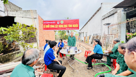 Tây Ninh: khởi công nhà tình nghĩa cho Hội Cựu...