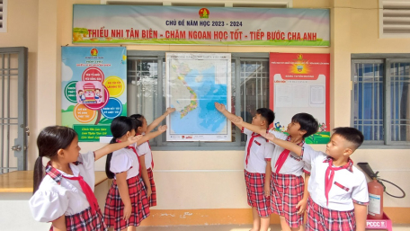 Tân Biên: Tổ chức phát động thực hiện 100% “Liên đội em treo bản đồ tổ quốc”