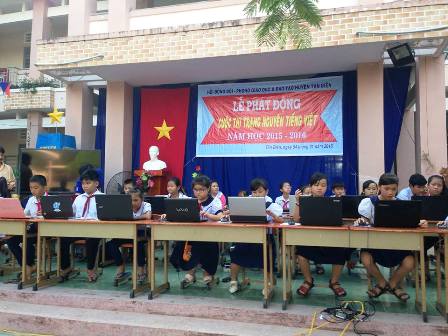 Hội đồng Đội huyện Tân Biên: tổ chức lễ phát động cuộc thi “Trạng Nguyên Tiếng Việt”