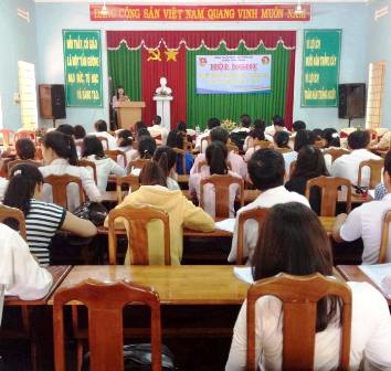 Châu Thành: Tổ chức hội nghị sơ kết học kỳ I công tác Đoàn – Đội trường học, năm học 2015 -2016