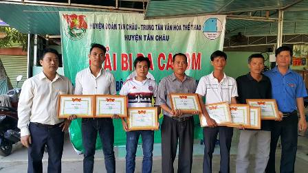 Tân Châu tổ chức giải Bi da carom cho cán bộ, đoàn viên thanh niên trên địa bàn huyện