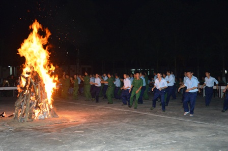 Đoàn Cơ sở Trung đoàn 174 Bộ CHQS tỉnh Tây Ninh tổ chức “Đêm lửa trại” tiễn quân nhân hoàn thành nghĩa vụ quân sự trở về địa phương
