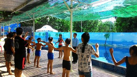Tân Biên: Tổ chức lớp tập huấn phòng, chống tai nạn đuối nước cho thanh thiếu nhi huyện Tân Biên năm 2016