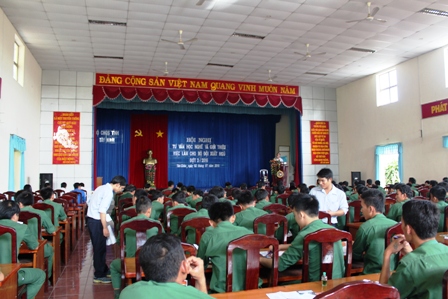 ĐTN Quân sự tỉnh Tây Ninh tư vấn học nghề và giới thiệu việc làm cho quân nhân xuất ngũ