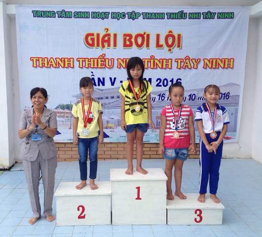 Giải bơi lội Thanh thiếu nhi tỉnh Tây Ninh lần thứ V, năm 2016