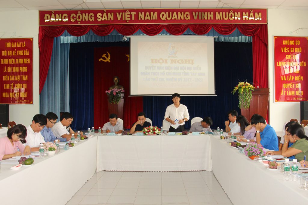Duyệt văn kiện Đại hội đại biểu Đoàn TNCS Hồ Chí Minh tỉnh Tây Ninh lần thứ XIII, nhiệm kỳ 2017-2022