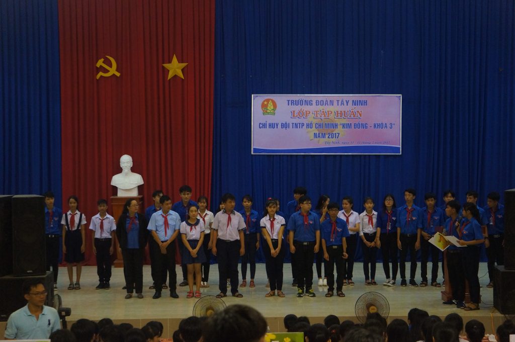 Tây Ninh: Khai giảng lớp tập huấn Chỉ huy Đội “Kim Đồng - khóa III” năm 2017