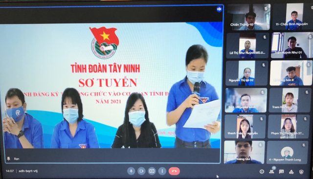 Tỉnh đoàn Tây Ninh lần đầu tiên tổ chức sơ tuyển công chức theo hình thức trực tuyến