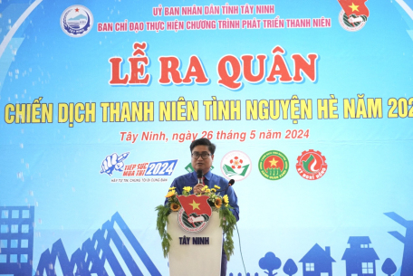 Tuổi trẻ Tây Ninh ra quân Chiến dịch Thanh niên tình nguyện hè năm 2024