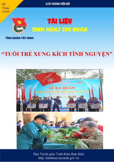 Tài liệu Sinh hoạt Chi đoàn Tháng 6/2024