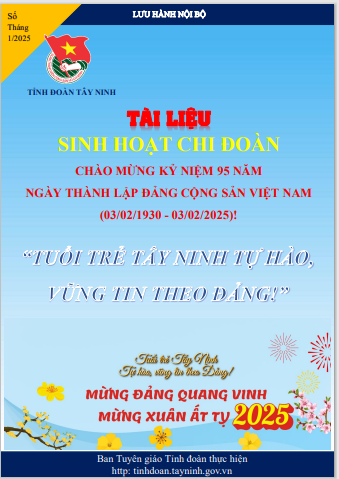 Tài liệu Sinh hoạt Chi đoàn tháng 1/2025