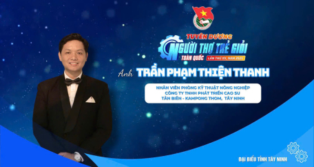Kỹ sư Trần Phạm Thiện Thanh – Tấm gương “Người thợ trẻ giỏi” toàn quốc lần thứ XV, năm 2025