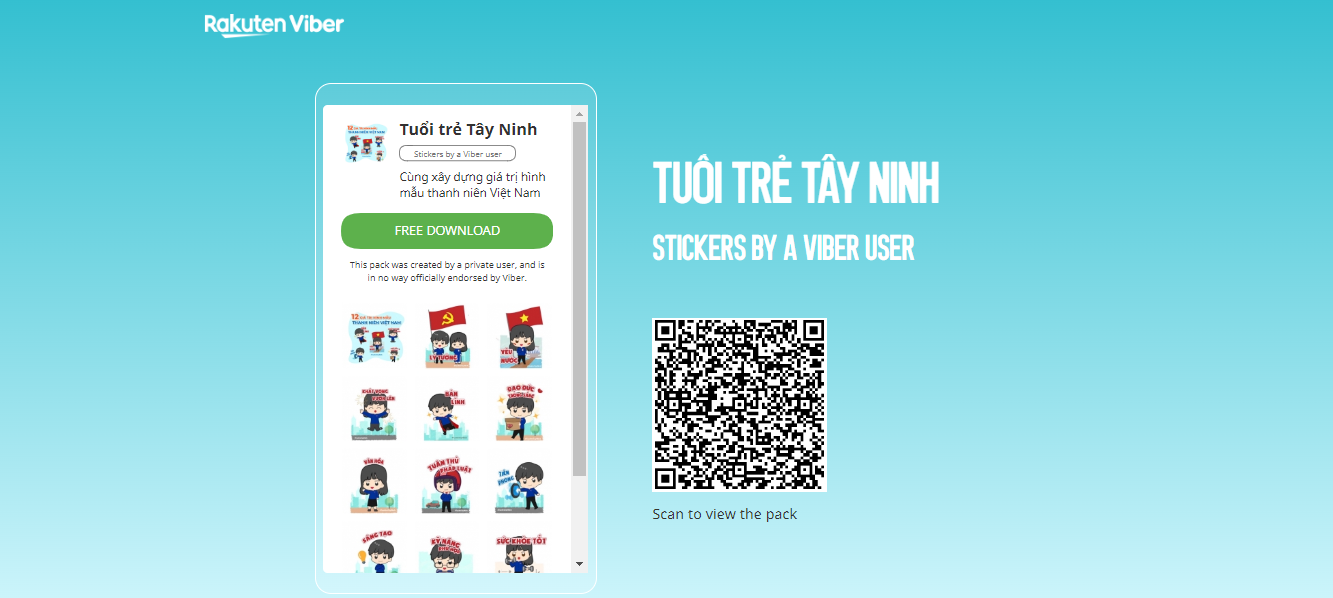 Tây Ninh: thiết kế bộ ấn phẩm Sticker miễn phí về “Xây dựng giá trị hình mẫu thanh niên Việt Nam thời kỳ mới”