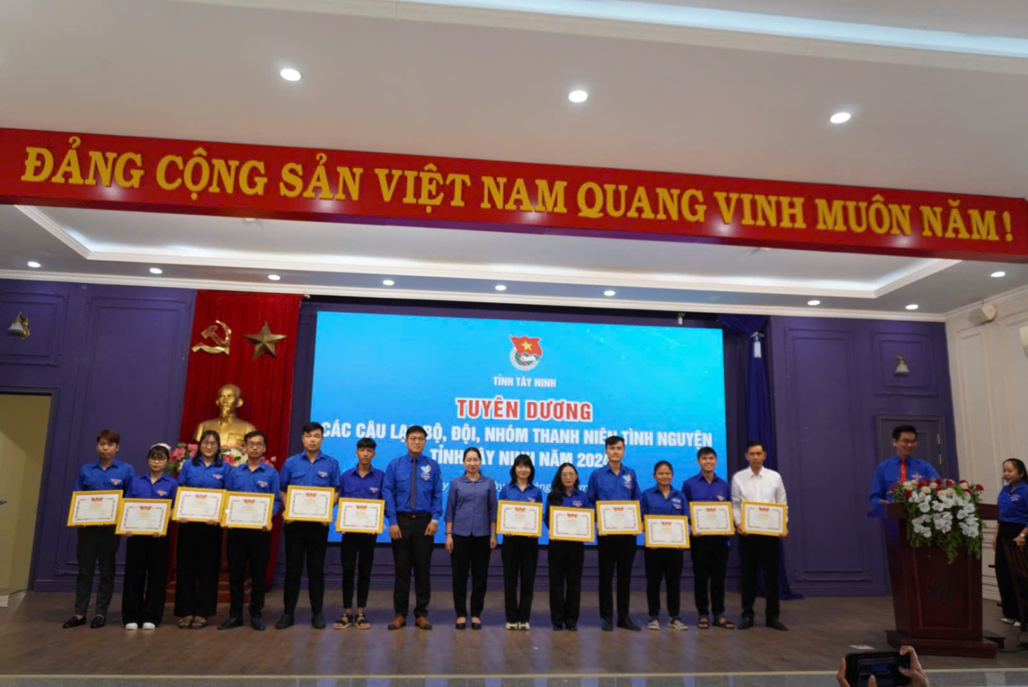 Tuyên dương các câu lạc bộ, đội, nhóm thanh niên tình nguyện tỉnh Tây Ninh năm 2024