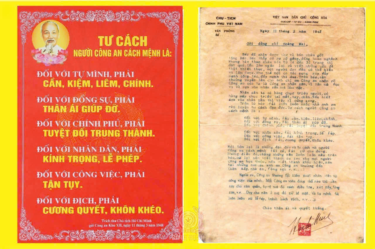 Kỷ niệm 77 năm Ngày Chủ tịch Hồ Chí Minh nêu Sáu điều dạy Công an nhân dân; 77 năm Ngày truyền thống xây dựng lực lượng Công an nhân dân (11/3/1948 - 11/3/2025)