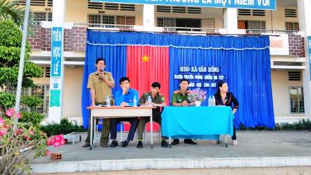 HĐĐ xã Tân Đông, huyện Tân Châu tổ chức tuyên truyền phòng chống ma túy, mại dâm, HIV/AIDS trong thiếu nhi, học sinh năm học 2016-2017.