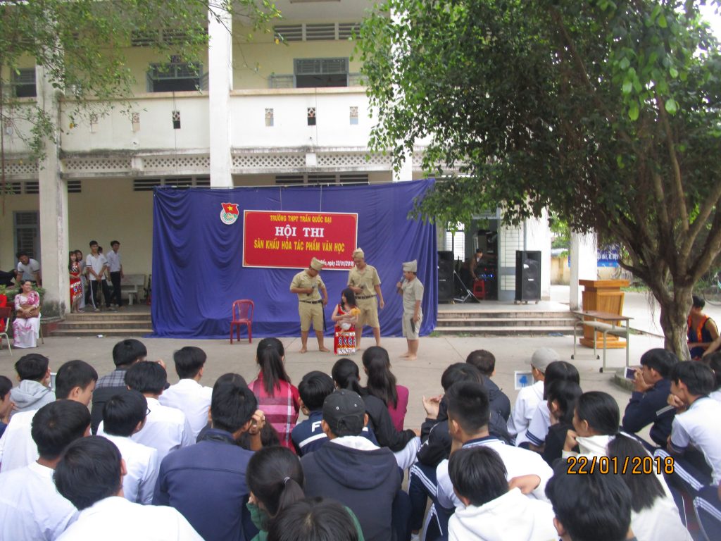 Đoàn trường THPT Trần Quốc Đại tổ chức Hội thi “Sân khấu hóa tác phẩm Văn Học” – lần II - năm 2018