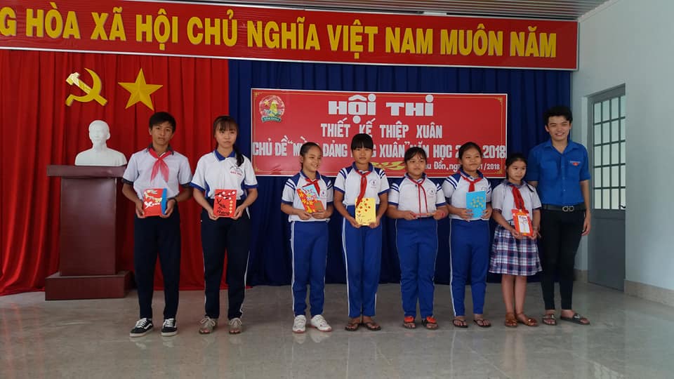 Hội đồng Đội xã Bàu Đồn: Tổ chức Hội thi Thiết kế thiệp Xuân với chủ đề “Mừng Đảng- Mừng Xuân”