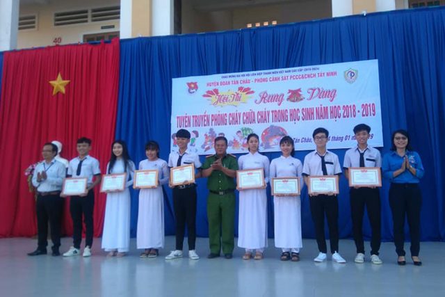 Tân Châu: Hào hứng Hội thi “Rung chuông vàng” tuyên truyền PCCC trong đoàn viên, học sinh năm học 2018 - 2019