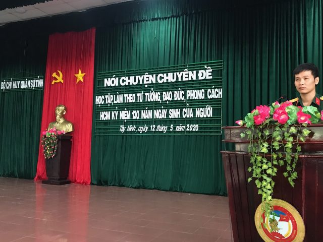 ĐTN Quân sự tỉnh: Tổ chức đợt sinh hoạt chính trị và các hoạt động thi đua nhân dịp kỷ niệm 130 năm Ngày sinh Chủ tịch Hồ Chí Minh với chủ đề 
