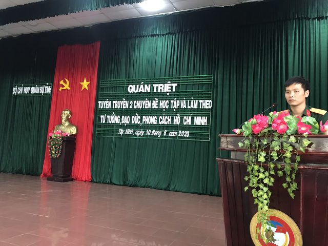 Đoàn Thanh niên Quân sự Tỉnh: Triển khai học tập 02 chuyên đề cho cán bộ, đoàn viên.