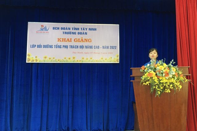 Tây Ninh khai giảng “Lớp bồi dưỡng Tổng phụ trách nâng cao- năm 2022”